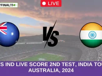 AUS vs IND Live Score 2nd Test, India tour of Australia, 2024