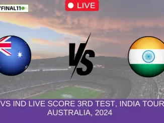 AUS vs IND Live Score 3rd Test, India tour of Australia, 2024