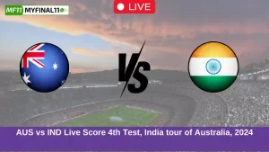 AUS vs IND Live Score 4th Test, India tour of Australia, 2024