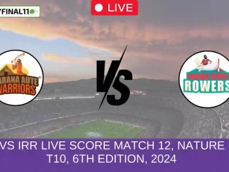 BAW vs IRR Live Score Match 12, Nature Isle T10, 6th Edition, 2024