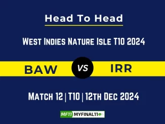 BAW vs IRR Player Battle, Head to Head Team Stats, Team Record