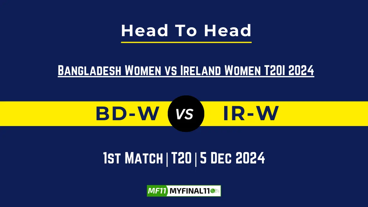 BD-W vs IR-W Player Battle, Head to Head Team Stats, Team Record - Bangladesh Women vs Ireland Women T20I 2024