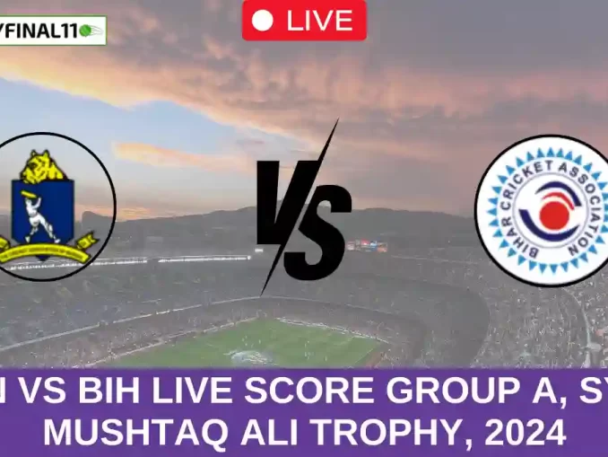 BEN vs BIH Live Score Group A, Syed Mushtaq Ali Trophy, 2024