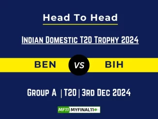 BEN vs BIH Player Battle, Head to Head Team Stats, Team Record - Indian Domestic T20 Trophy 2024