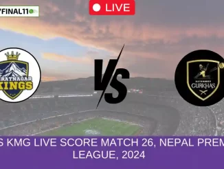 BK vs KMG Live Score Match 26, Nepal Premier League, 2024