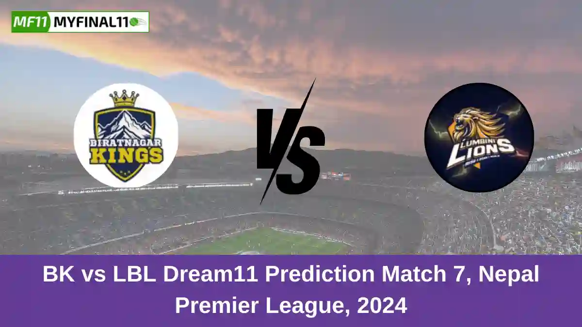 BK vs LBL Live Score Match 7, Nepal Premier League, 2024