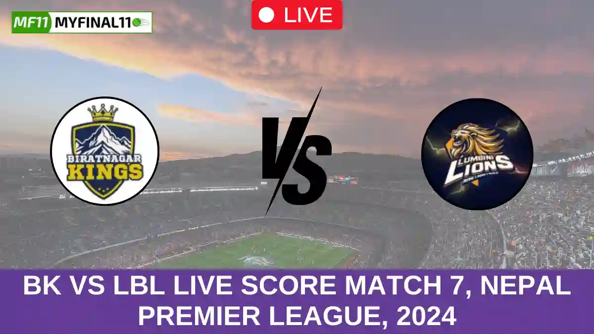 BK vs LBL Live Score Match 7, Nepal Premier League, 2024