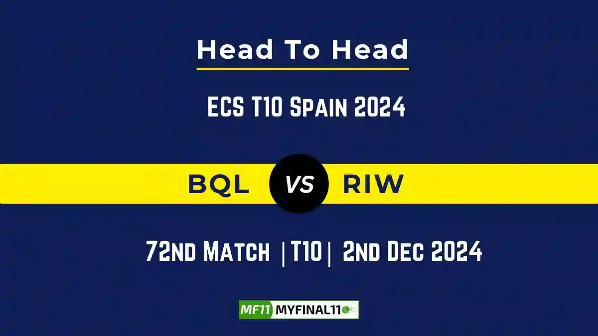 BQL vs RIW Player Battle, Head to Head Team Stats, Team Record - ECS T10 Spain 2024