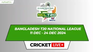 Bangladesh T20 National League Live Score, Matches, Schedule, Results, Points Table 2024