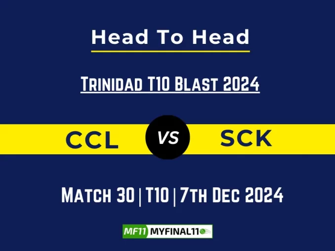 CCL vs SCK Player Battle, Head to Head Team Stats, Team Record