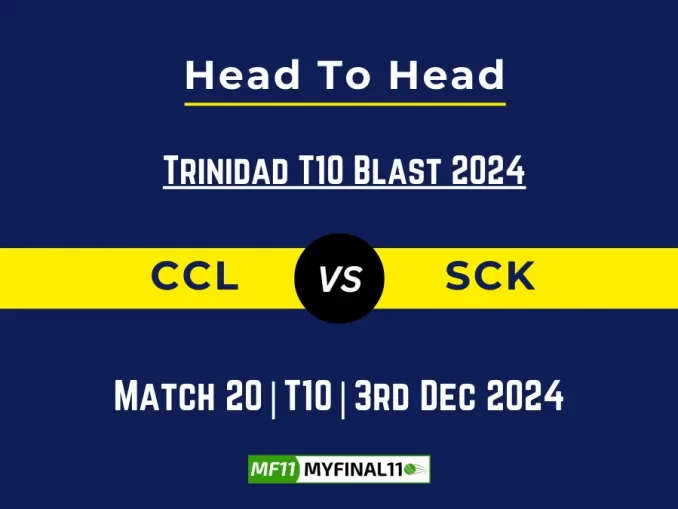 CCL vs SCK Player Battle, Head to Head Team Stats, Team Record