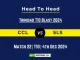 CCL vs SLS Player Battle, Head to Head Team Stats, Team Record