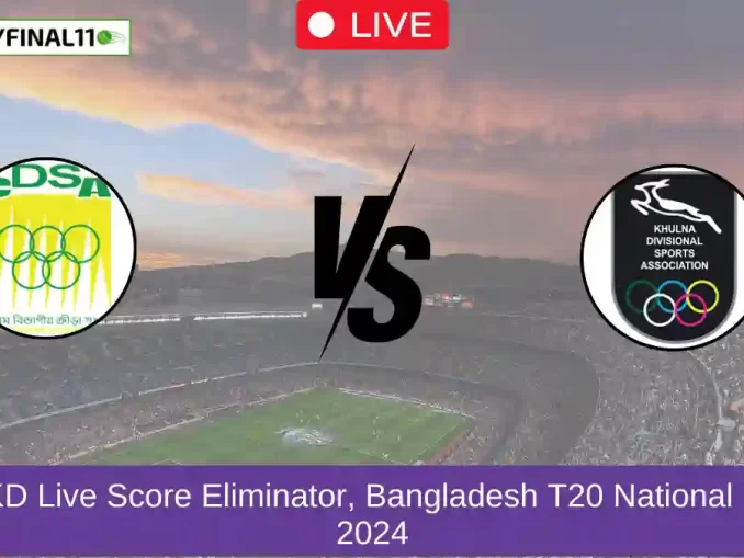 CD vs KD Live Score Eliminator, Bangladesh T20 National League, 2024