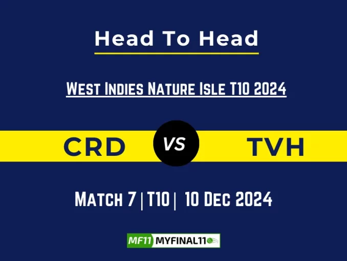 CRD vs TVH Player Battle, Head to Head Team Stats, Player Record