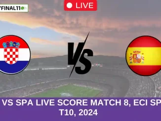 CRO VS SPA Live Score Match 8, ECI Spain T10, 2024