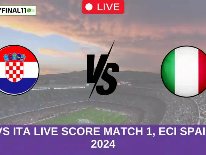 CRO vs ITA Live Score Match 1, ECI Spain T10, 2024