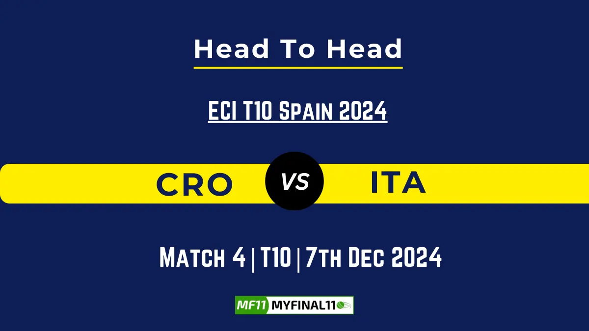 CRO vs ITA Player Battle, Head to Head Team Stats, Team Record