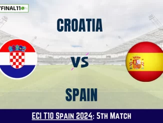 CRO vs SPA Dream11 Prediction Today: Match 5 Pitch Report, Playing11 and Stats | ECI T10 Spain 2024