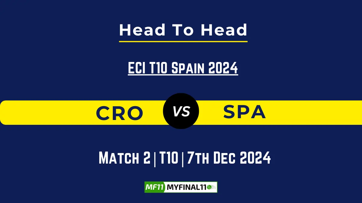 CRO vs SPA Player Battle, Head to Head Team Stats, Team Record