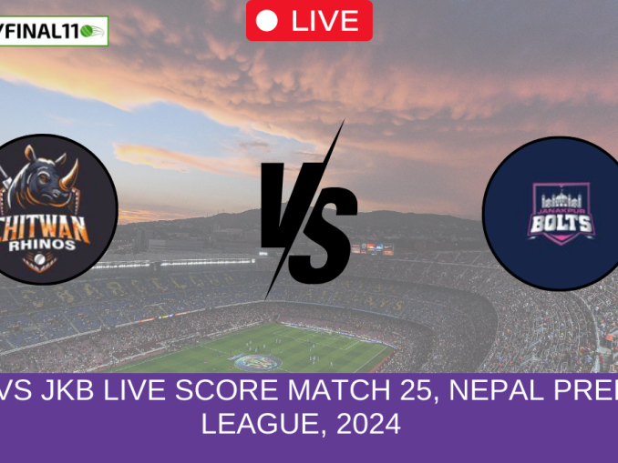 CWR vs JKB Live Score Match 25, Nepal Premier League, 2024