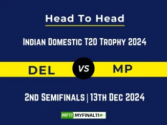 DEL vs MP Player Battle, Head to Head Team Stats, Team Record - Indian Domestic T20 Trophy 2024 (1)