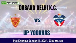 DEL vs UP Kabaddi Dream11 Prediction