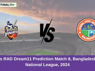 DM vs RAD Dream11 Prediction Match 8, Bangladesh T20 National League, 2024