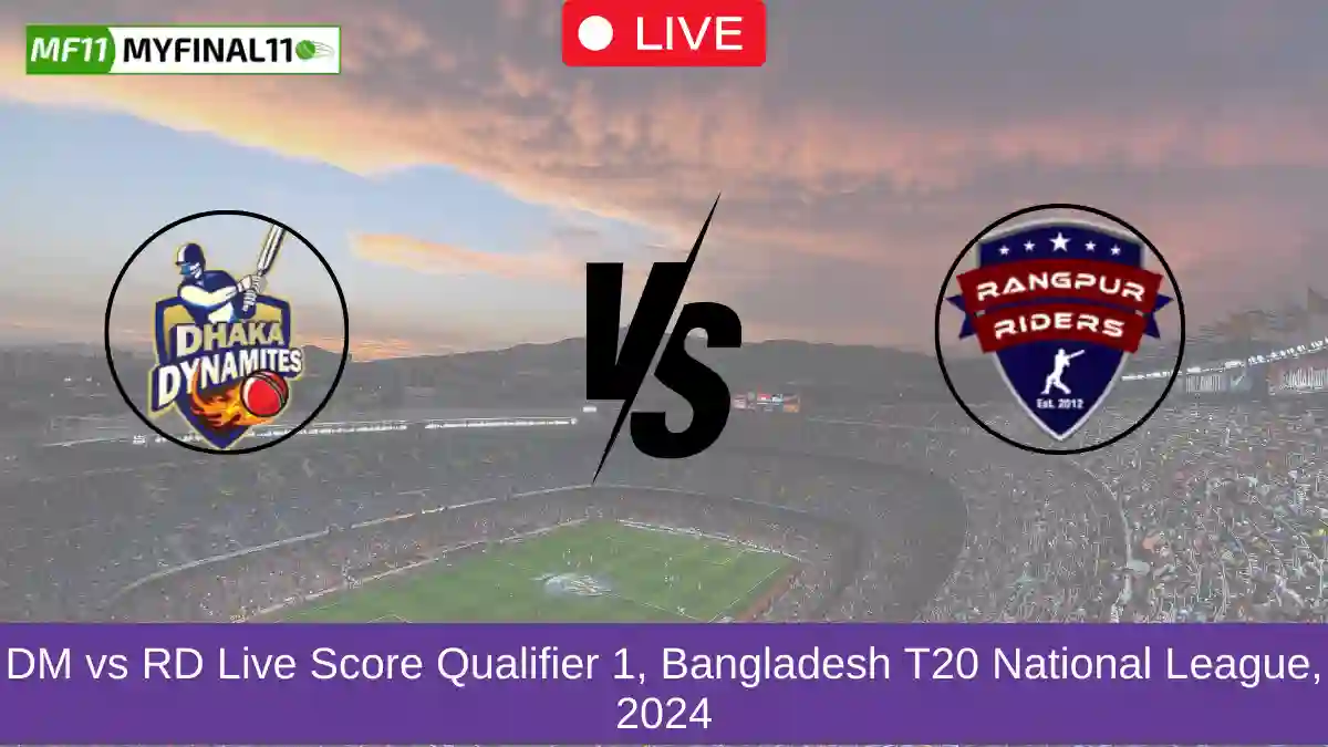 DM vs RD Live Score Qualifier 1, Bangladesh T20 National League, 2024