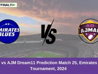 EMB vs AJM Dream11 Prediction Match 25, Emirates D10 Tournament, 2024