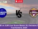 EMB vs AJM Live Score Match 25, Emirates D10 Tournament, 2024