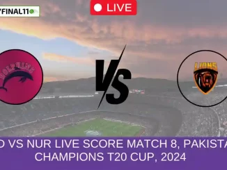 END vs NUR Live Score Match 8, Pakistan Champions T20 Cup, 2024