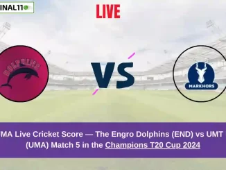 END vs UMA Live Score: Scorecard, Ball by Ball Commentary - Match 5, Champions T20 Cup 2024