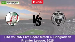 FBA vs RAN Dream11 Prediction Match 6, Bangladesh T20 Premier League, 2025