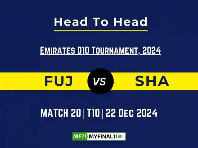 FUJ vs SHA Player Battle, Head to Head Team Stats, Player Record