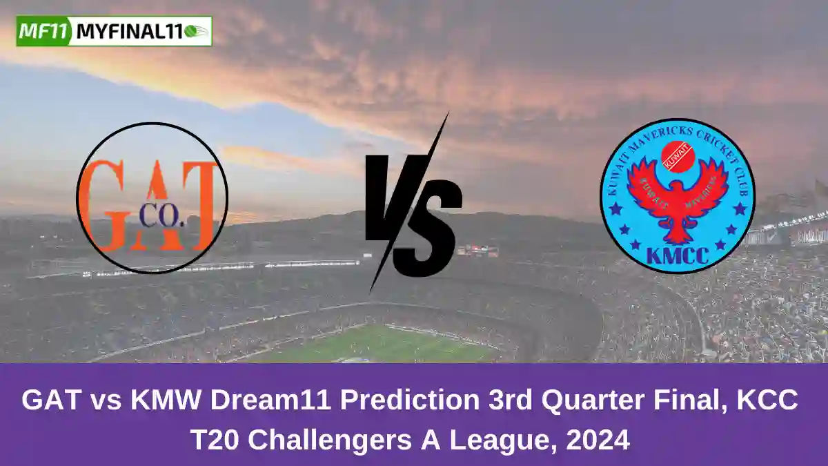 GAT vs KMW Dream11 Prediction 3rd Quarter Final, KCC T20 Challengers A League, 2024