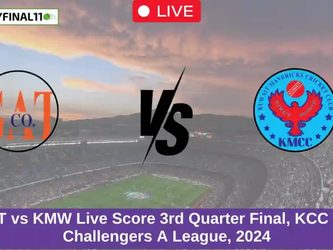 GAT vs KMW Live Score 3rd Quarter Final, KCC T20 Challengers A League, 2024