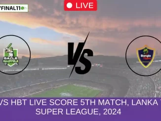 GM vs HBT Live Score 5th Match, Lanka T10 Super League, 2024