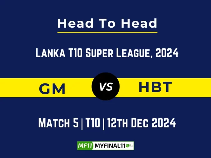 GM vs HBT Player Battle, Head to Head Team Stats, Team Record (1)