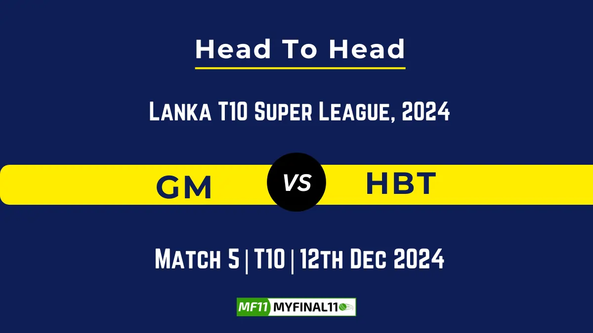 GM vs HBT Player Battle, Head to Head Team Stats, Team Record (1)