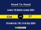 GM vs JT Player Battle, Head to Head Team Stats, Team Record