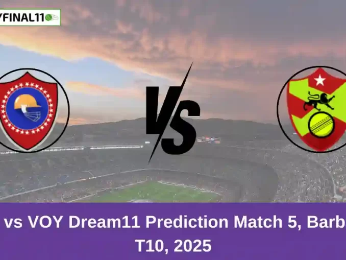 GUA vs VOY Dream11 Prediction Match 5, Barbados T10, 2025