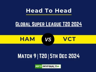 HAM vs VCT Player Battle, Head to Head Team Stats, Team Record