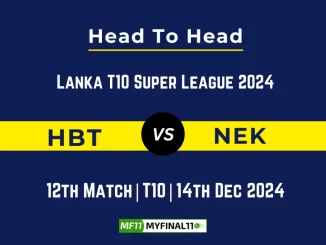 HBṬ vs NEK Player Battle, Head to Head Team Stats, Team Record