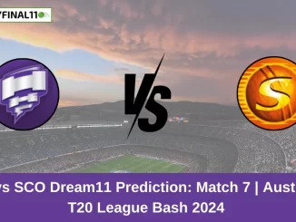 HUR vs SCO Dream11 Prediction Today: Match 7 Pitch Report, Playing11 and Stats | Australian T20 League Bash 2024