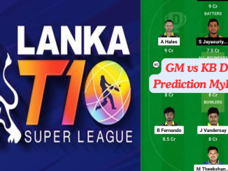 GM vs KB Dream11 Prediction Today: Eliminator Pitch Report, Playing11 and Stats | Lanka T10 Super League 2024