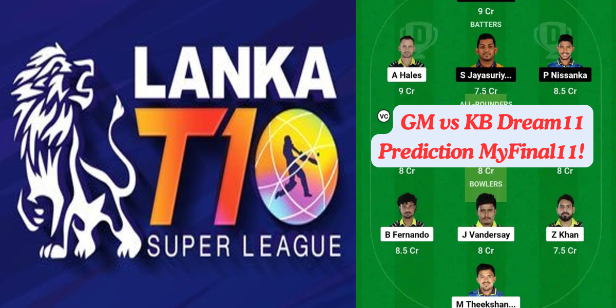 GM vs KB Dream11 Prediction Today: Eliminator Pitch Report, Playing11 and Stats | Lanka T10 Super League 2024