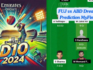 FUJ vs ABD Dream11 Prediction Today: Match 10 Pitch Report, Playing11 and Stats | Emirates D10 Tournament 2024