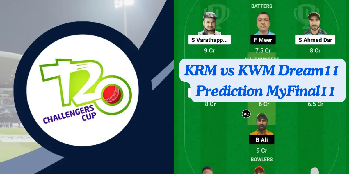 KRM vs KUM Dream11 Prediction Today: Match 56 Pitch Report, Playing11 and Stats | Kuwait T20 Challengers Trophy 2024