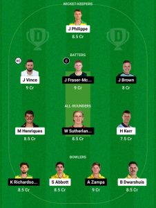 SIX vs REN Dream11 Team Prediction Today Match BBL14