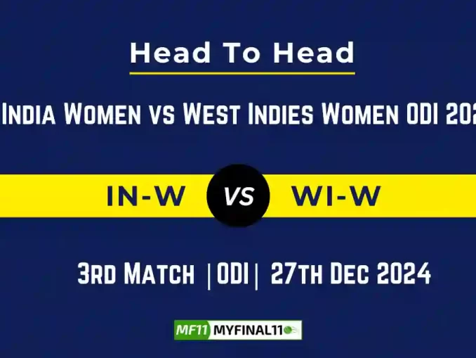 IN-W vs WI-W Player Battle, Head to Head Team Stats, Team Record - India Women vs West Indies Women ODI 2024